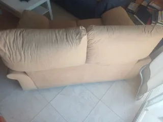 Sofá de 2 plazas beige