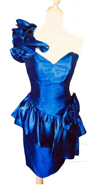 Vestido Fiesta Azul Pronovias Talla 40