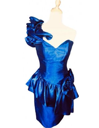 Vestido Fiesta Azul Pronovias Talla 40