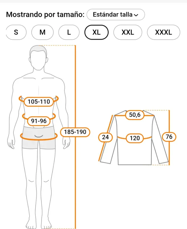 Camiseta azul Norway Talla XL