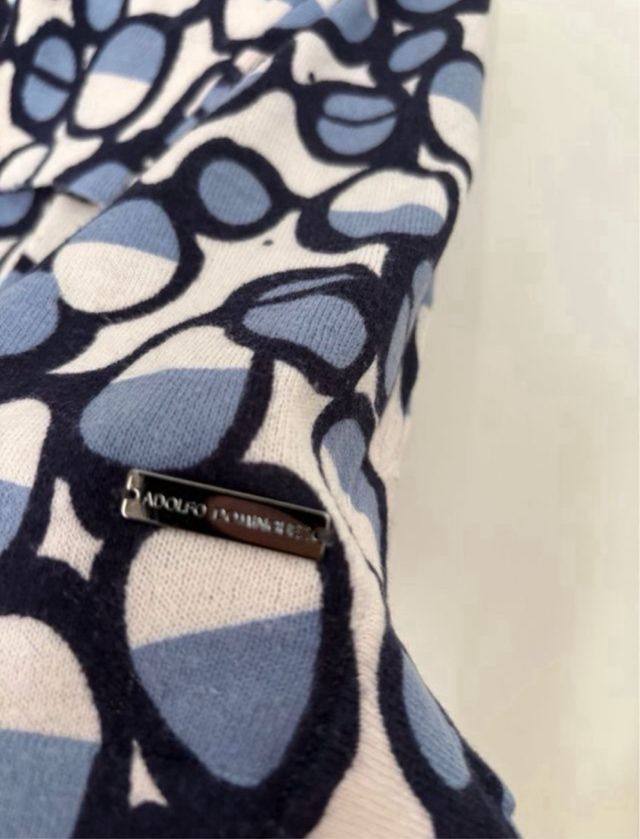 Jersey Adolfo Dominguez Mujer Azul y Blanco