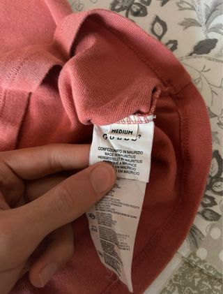 Guess - Maglietta t-shirt rosa donna 100% cotone