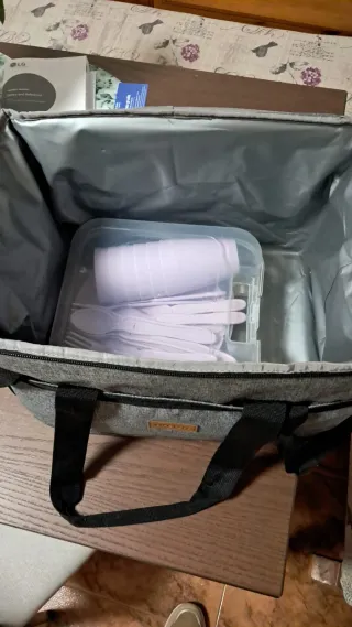 Bolsa nevera familiar LIFE IS IT gris