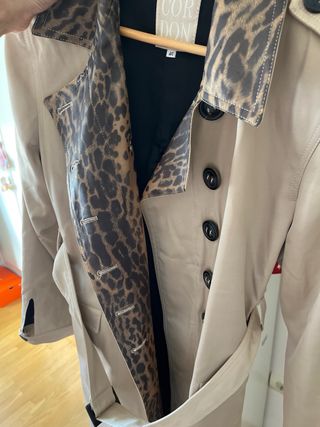 Gabardina CORTEFIEL Beige Talla M