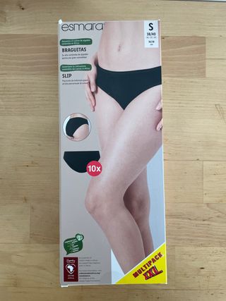 Pack 9 braguitas Talla S