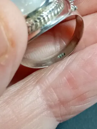 Anillo Plata Ley Luna Piedra