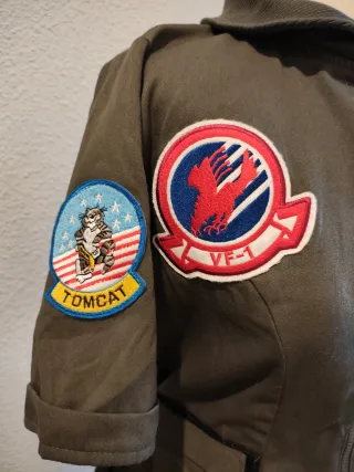 Disfraz Aviador Mujer Top Gun Talla M