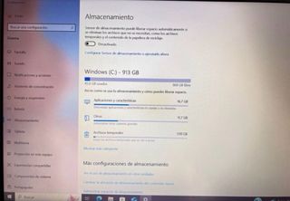 Portátil HP Intel Core i7 8GB RAM 913GB