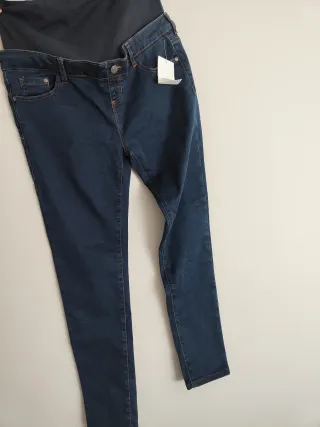 Calças de grávida skinny elásticas