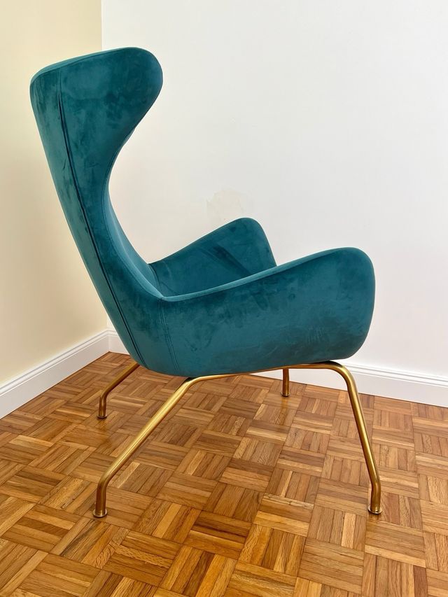 Butaca KARE Chleo Terciopelo Dorado