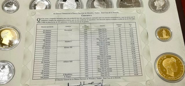 Monedas Historia Peseta. Plata, FNMT.