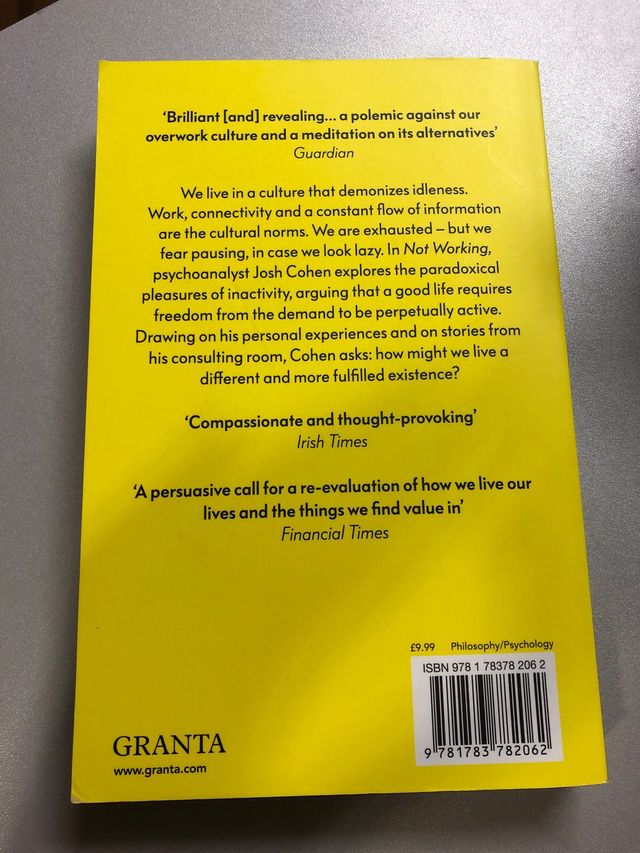 Not Working Why We Have to Stop