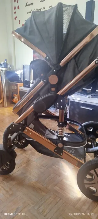 Carrito Bebé Beleco Gris 6 en 1