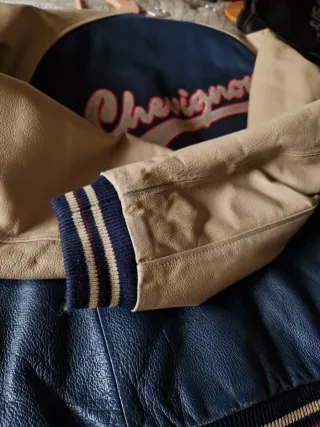 Chaqueta Chevignon Beige y Azul