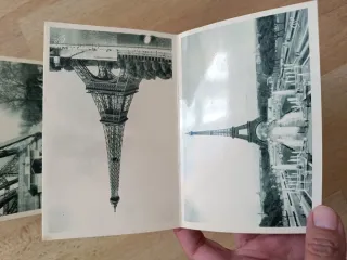 Postales vintage Torre Eiffel souvenir París