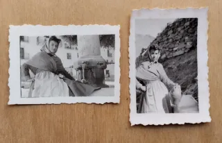 Fotografías antiguas de mujer con traje regional