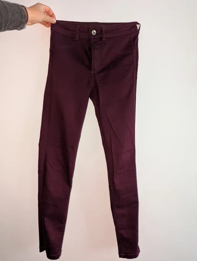 Pantalón Calzedonia Burdeos Talla S