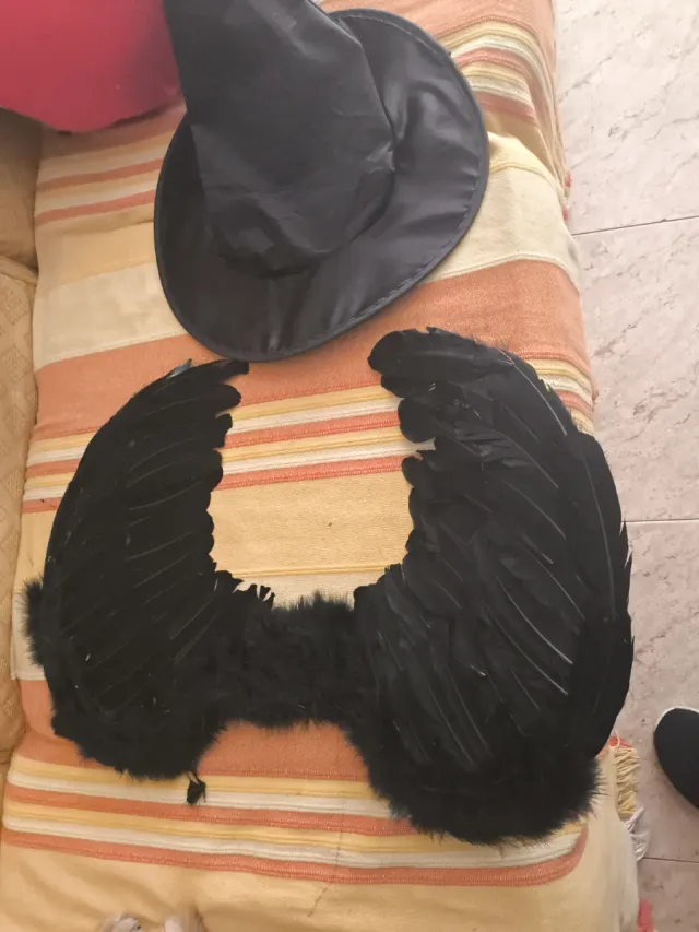 Alas y sombrero disfraz Halloween