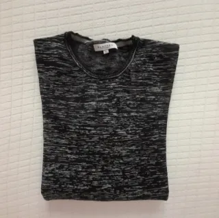 Maglione uomo grigio e nero