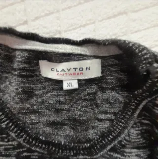 Maglione uomo grigio e nero