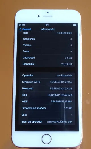 iPhone 6s Plus 32GB oro rosa