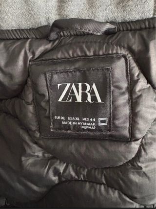 Chaqueta bomber Zara capucha gris