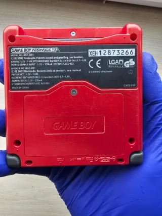GAMEBOY ADVANCE SP GROUDON edicion limitada