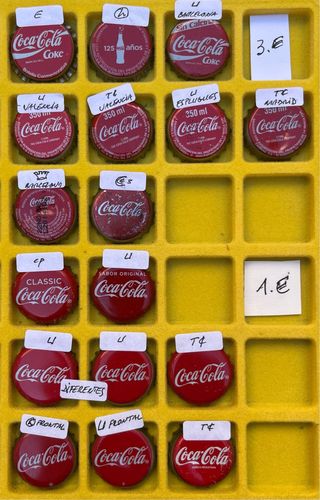 Lote Chapas Coca-Cola