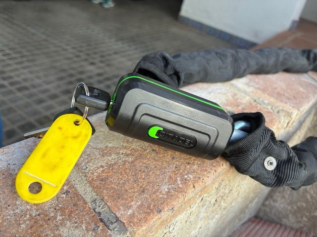 Candado Cadena Antirrobo Funda Negra