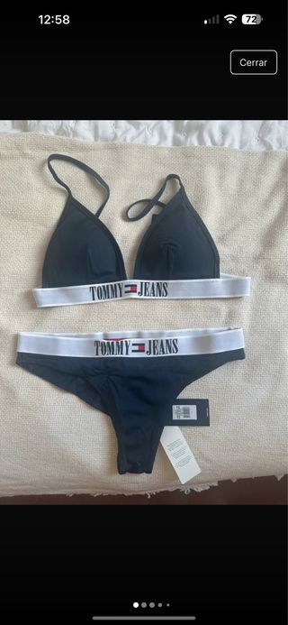 Bikini Tommy Jeans Negro