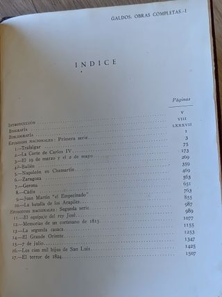 PRIMERA EDICION Episodios Nacionales Vol.1 Aguilar