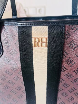 Bolso PH Marrón logo de la marca