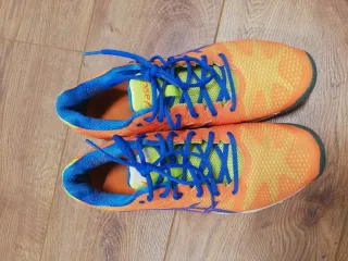 Zapatillas Asics Padel Naranja y Azul