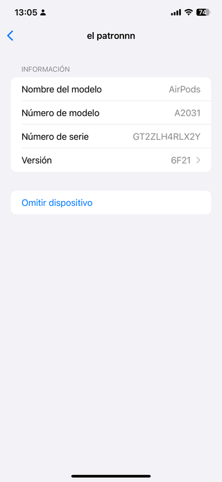 AirPods A2031 GT2ZLH4RLX2Y