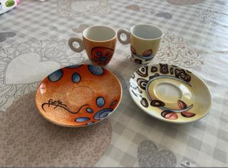 Coppia tazzine caffè EGAN con piattini