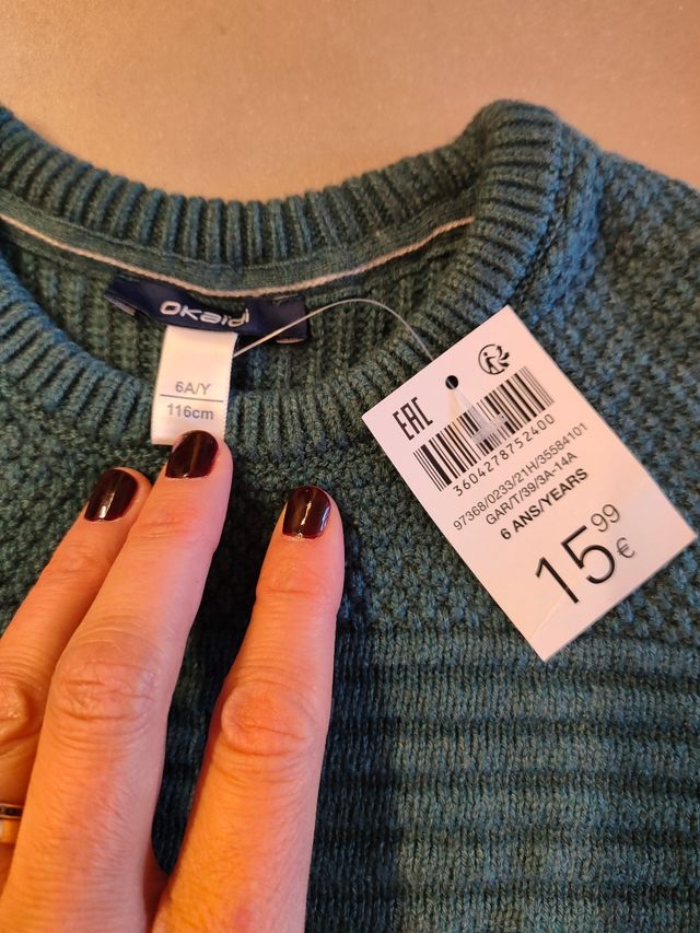 Maglione Okaïdi 6 anni, nuovo