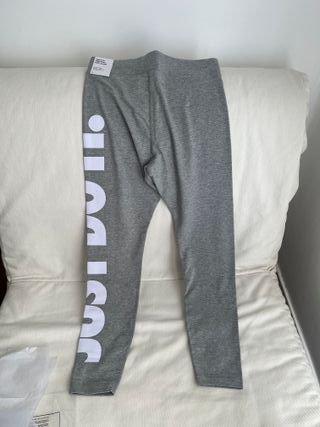 Mallas Nike Just Do It Mujer Talla M Grises