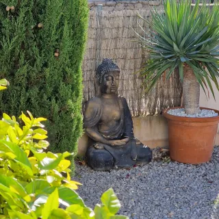 Figura Buda Sentado Decorativa