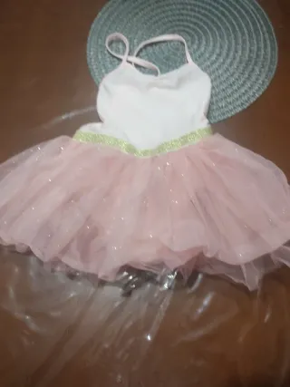 Disfraz Tutú Ballet Niña Rosa