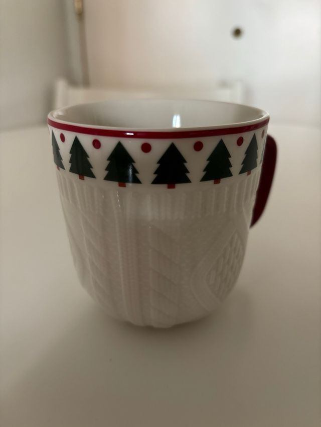 4 Tazas Navideña Cerámica