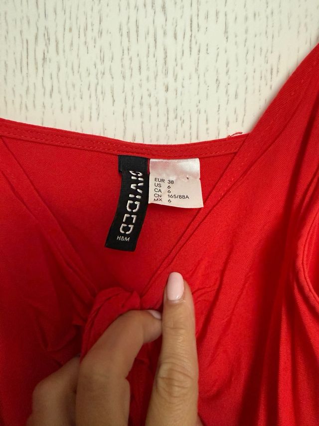 Vestido rojo tirantes