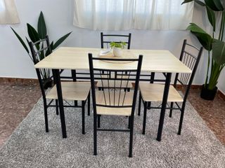 Conjutno mesa de cocina con 4 sillas Moderno