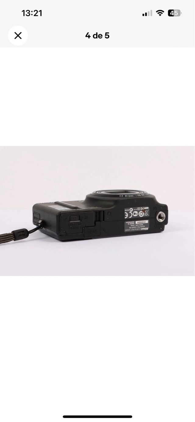 Cámara Nikon Coolpix S9100 12.1 MP Negra