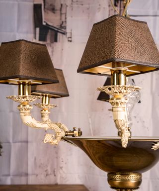 Lámpara de Murano y Forja