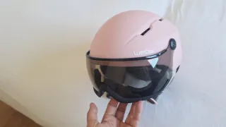 Casco de Snow con Visera Rosa