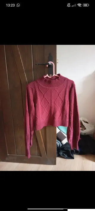 Jersey corto invierno granate