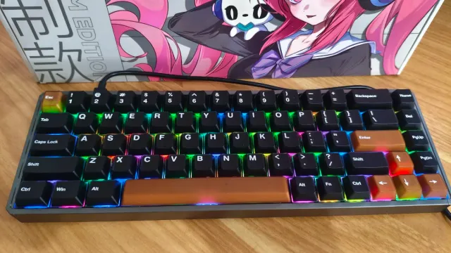 Teclado Mecánico AKKO MOD68 Negro/Marrón nuevo