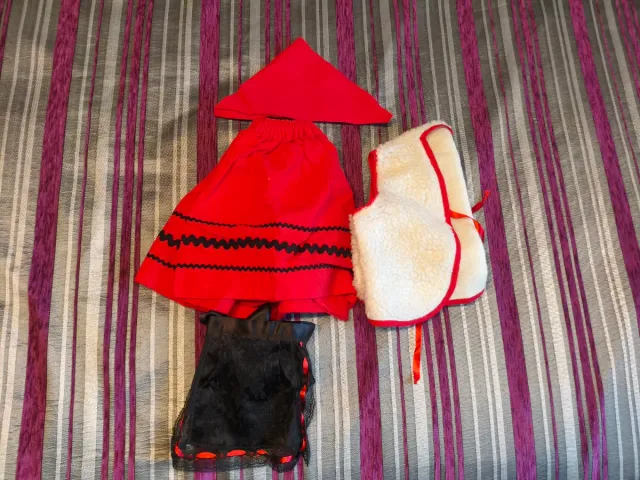 Disfraz traje pastorcita-asturiana hecho a mano T3