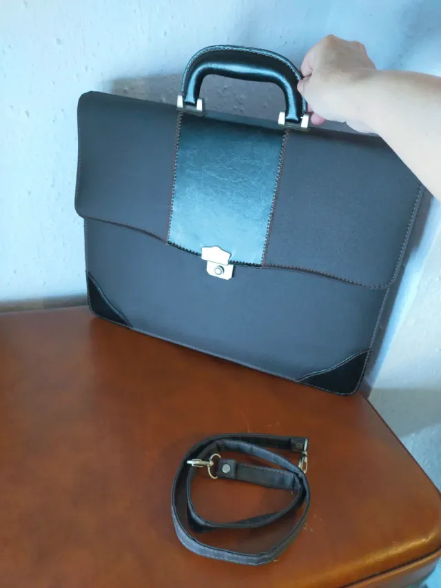 Maletín Portadocumentos Pierre Doone Negro/Marrón