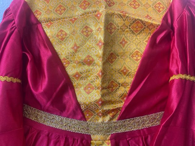 Disfraz Princesa Medieval Rojo y Dorado